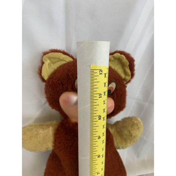 Vintage MCM Teddy Bear with Rubber Face Nose Snout & Mouth Stuffed - Picture 3 of 6